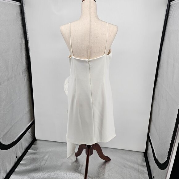 Adrianna Papell Ivory Cocktail Dress with Satin Bow - Picture 4 of 6